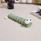 Plush Cat Chew Toy – Caterpillar Catnip Pillow for Cats