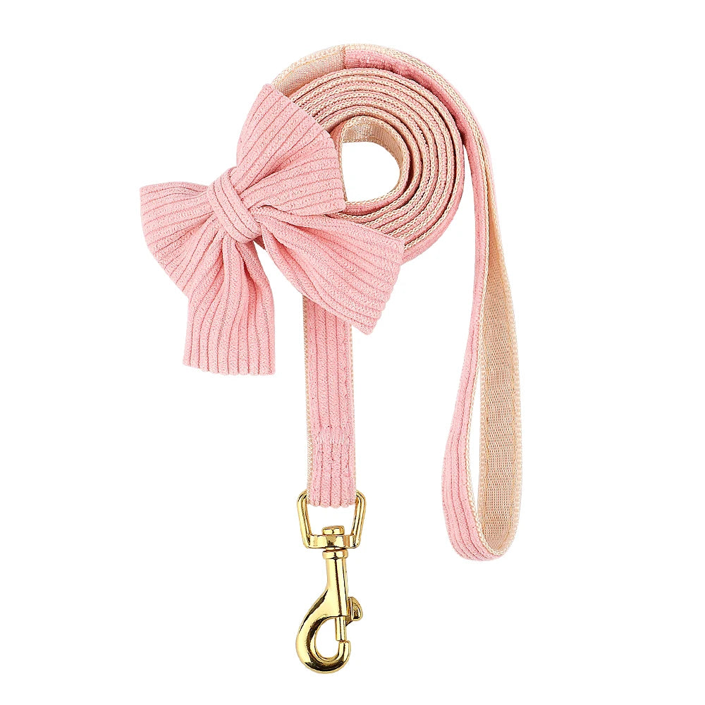 Dog Harness Leash Set, Soft Adjustable Harness & Collar for Small Dogs