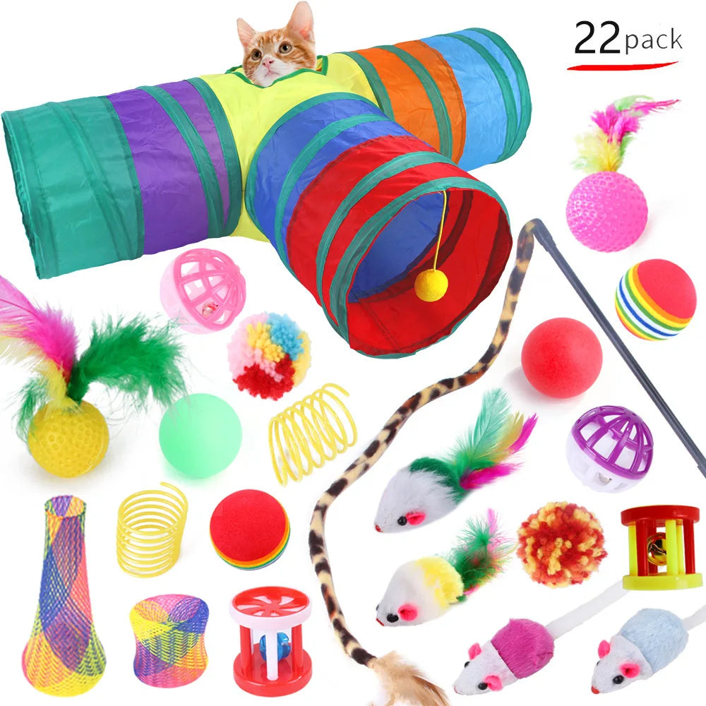 Cat Toy Set – 20 Piece Interactive Variety Toys for Cats