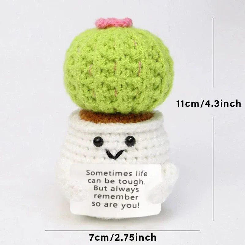 Crochet Plush Pocket Hug Doll, Handmade Mini Plush Gift