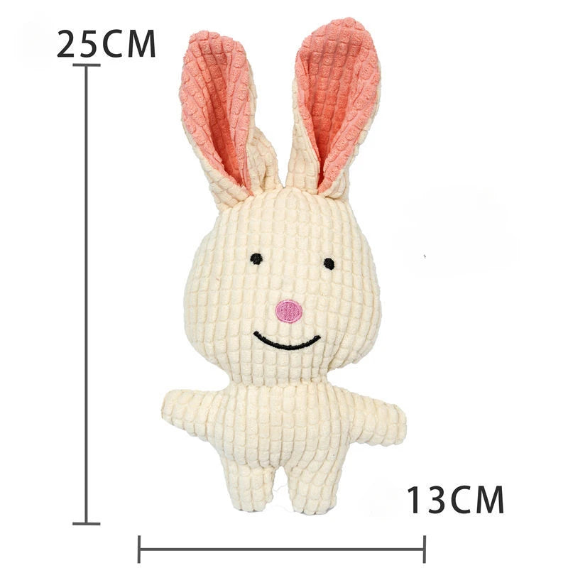 Plush Dog Toy Duck Squeaky Chew Toy for Small & Large Dogs