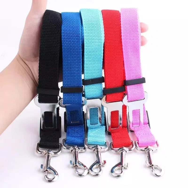 Dog Car Seat Belt – Adjustable Nylon Vehicle Safety Harness
