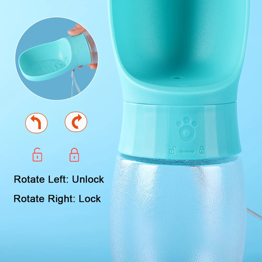 Portable Dog Water Bottle, Leakproof Pet Drinking Dispenser