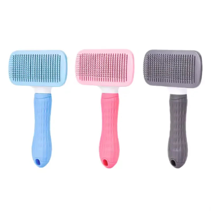 Dog Grooming Brush Self Cleaning Pet Hair Removal Comb