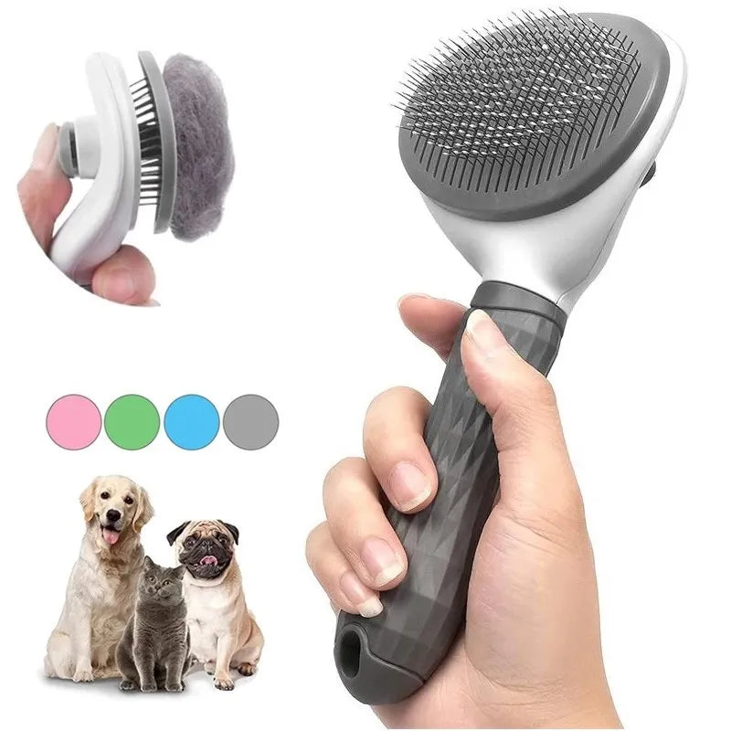 Dog Brush Self Cleaning Pet Hair Remover Grooming Tool