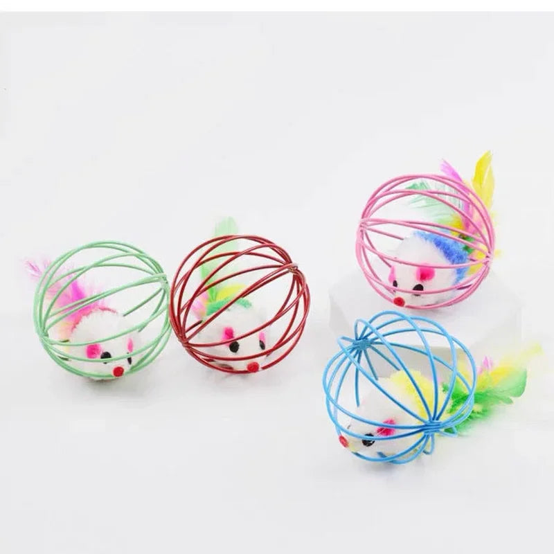 Interactive Cat Toy – Mouse Chase Toy with Colorful Design