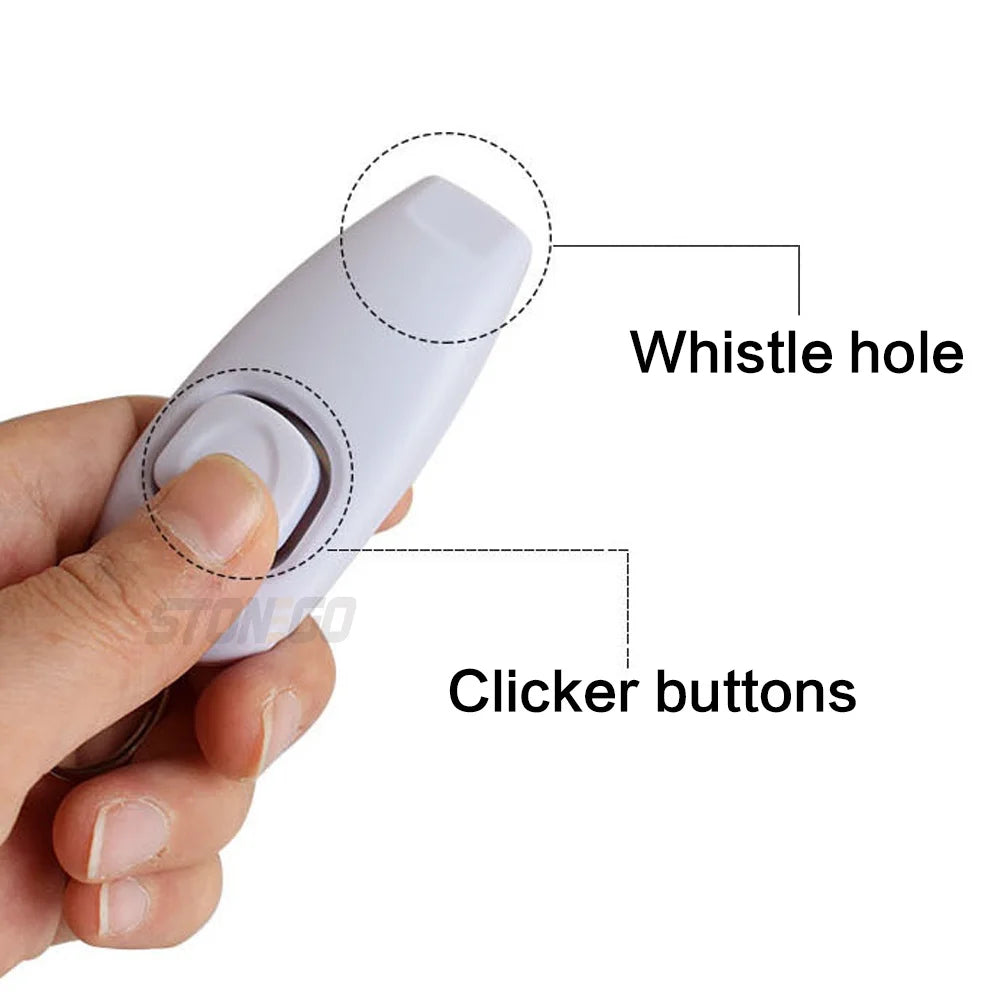 Dog Training Clicker Whistle, 2-in-1 Pet Training Tool