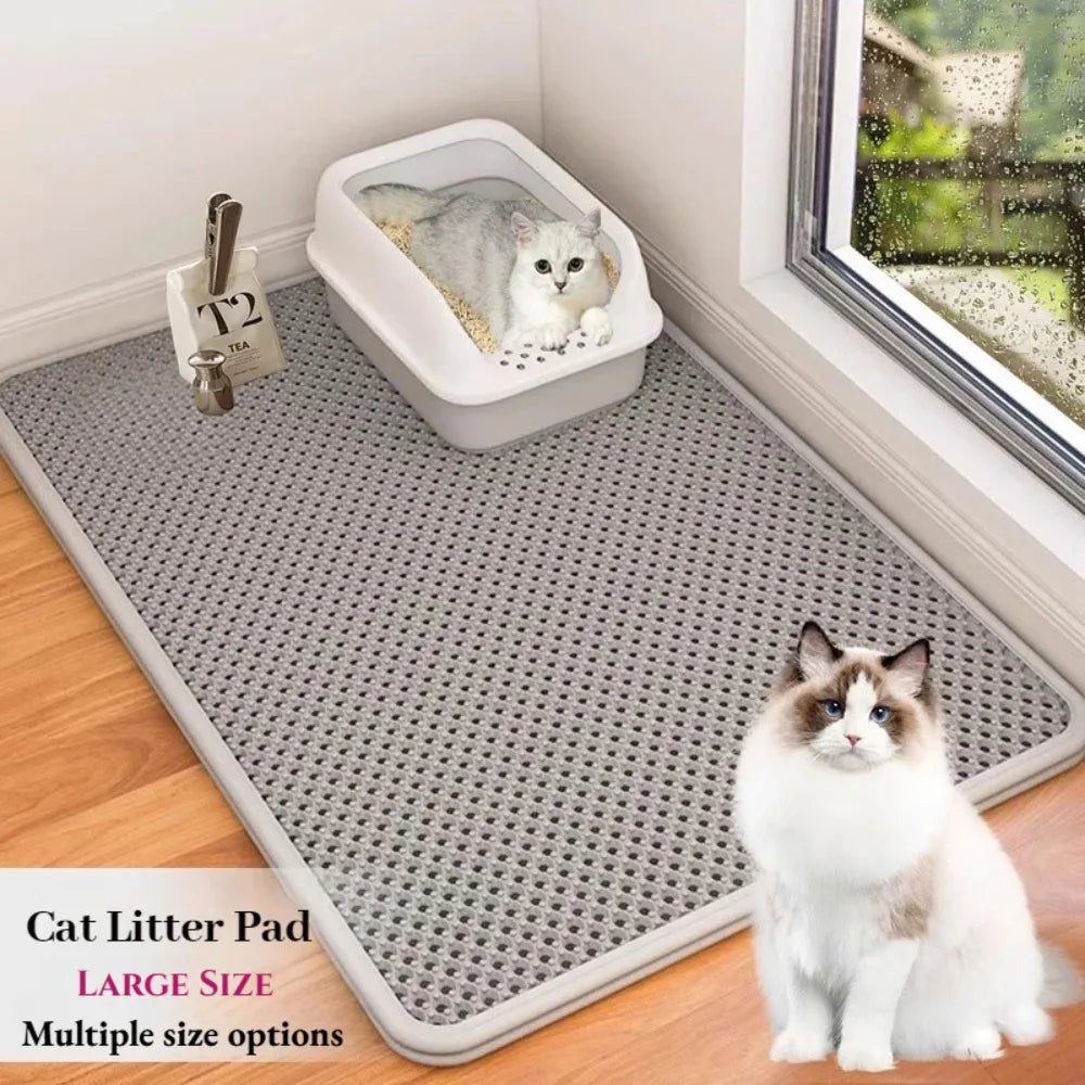 Cat Litter Mat – Double Layer Waterproof Non Slip Pad