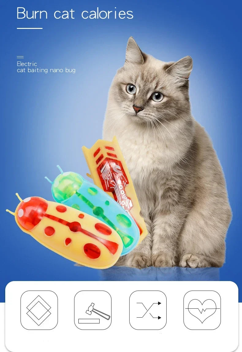 Automatic Cat Toy – Moving Bug Interactive Chase Toy
