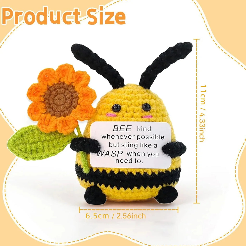 Crochet Plush Pocket Hug Doll, Handmade Mini Plush Gift