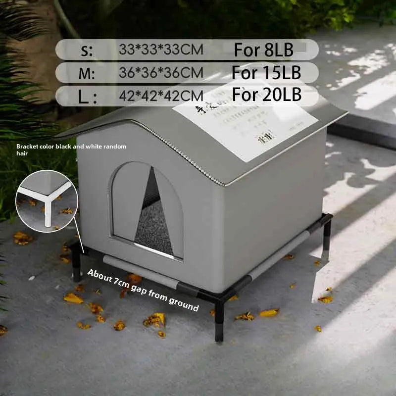 Outdoor Cat House – Waterproof Winter Pet Cave