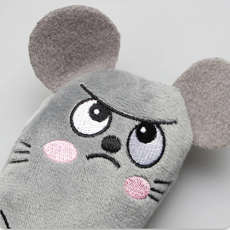 Catnip Toy Plush Mouse Interactive Cat Toy for Kittens