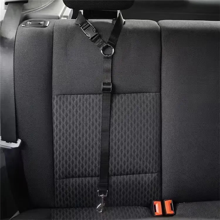 Dog Car Seat Belt – Adjustable Nylon Pet Safety Leash