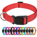 Reflective Dog Collar Adjustable Nylon Safety Collar for Small & Medium Dogs