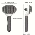 Dog Grooming Brush Self Cleaning Pet Hair Removal Comb