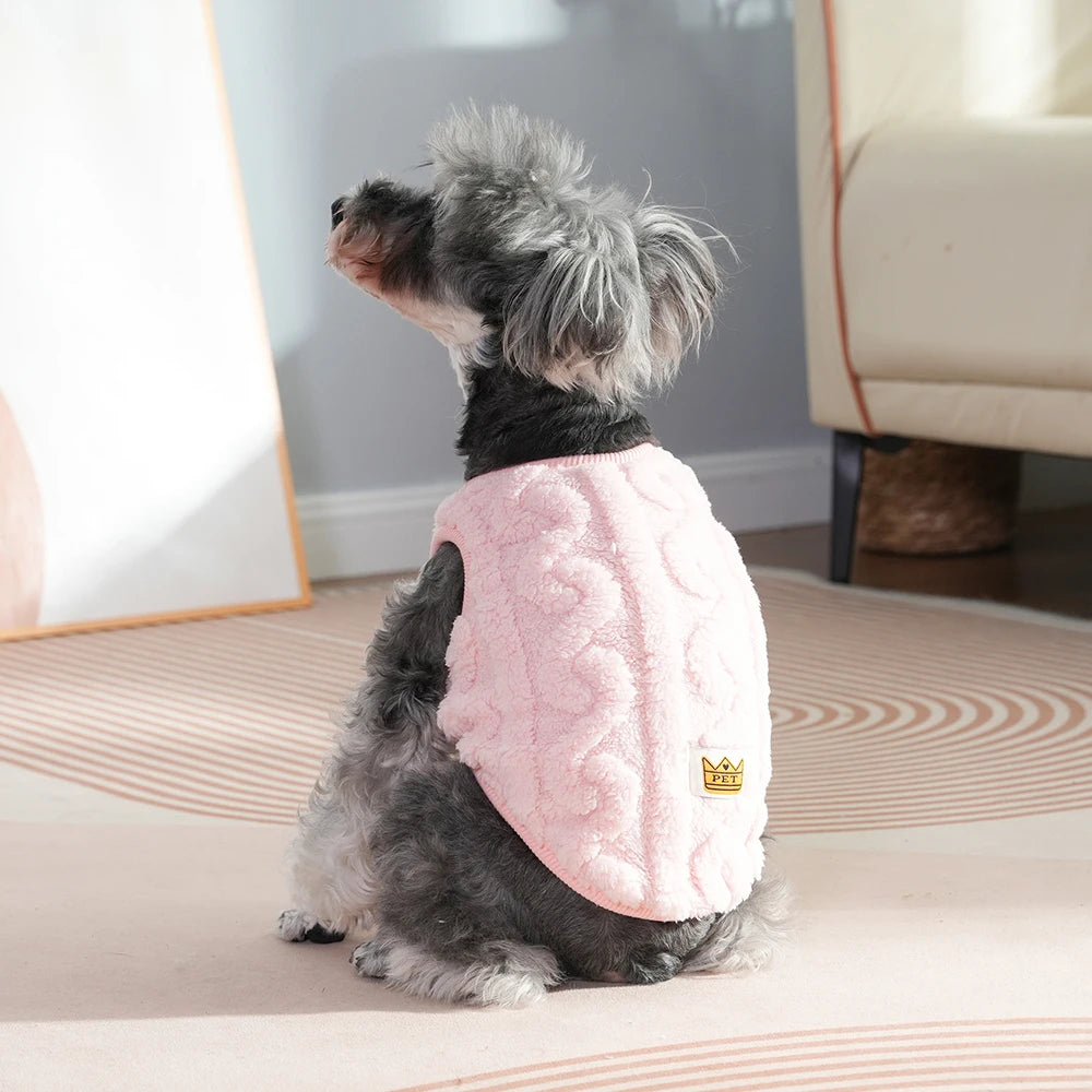 Fleece Dog Sweater, Warm Winter Clothes for Small Dogs & Puppies