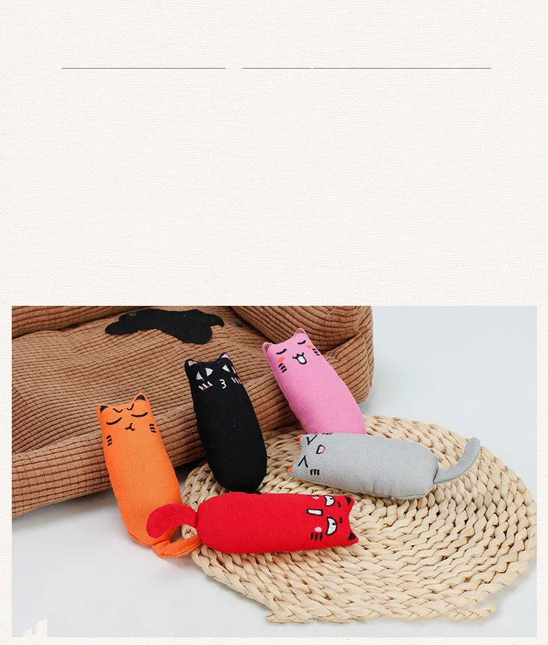 Catnip Cat Toy with Rustle Sound, Plush Toy for Kittens