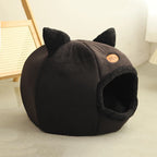 Cat Cave Bed – Cozy Covered Indoor Bed with Cushion