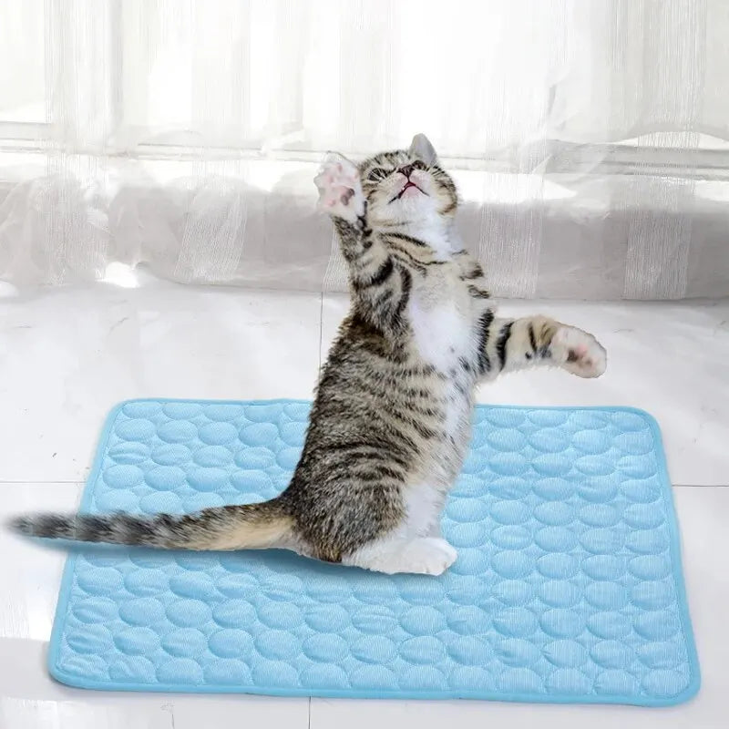Cat Cooling Mat – Summer Ice Pad for Cats & Small Dogs