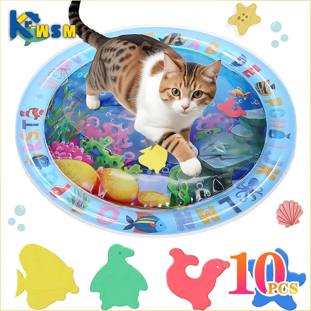 Pet Water Sensory Play Mat – Inflatable Ocean Playmat