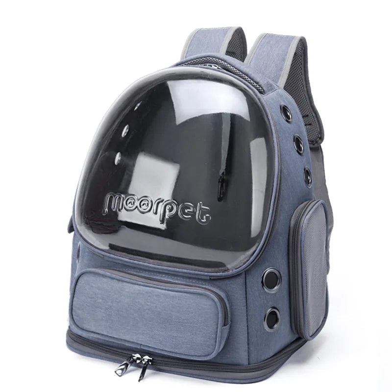 Cat Carrier Backpack – Transparent Breathable Pet Travel Bag