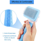Dog Grooming Brush Self Cleaning Pet Hair Removal Comb
