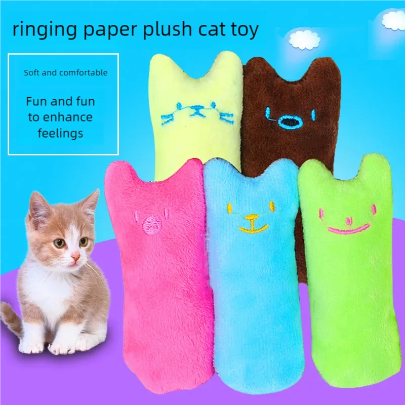 Catnip Cat Toy – Plush Teeth Grinding & Interactive Chew Toy