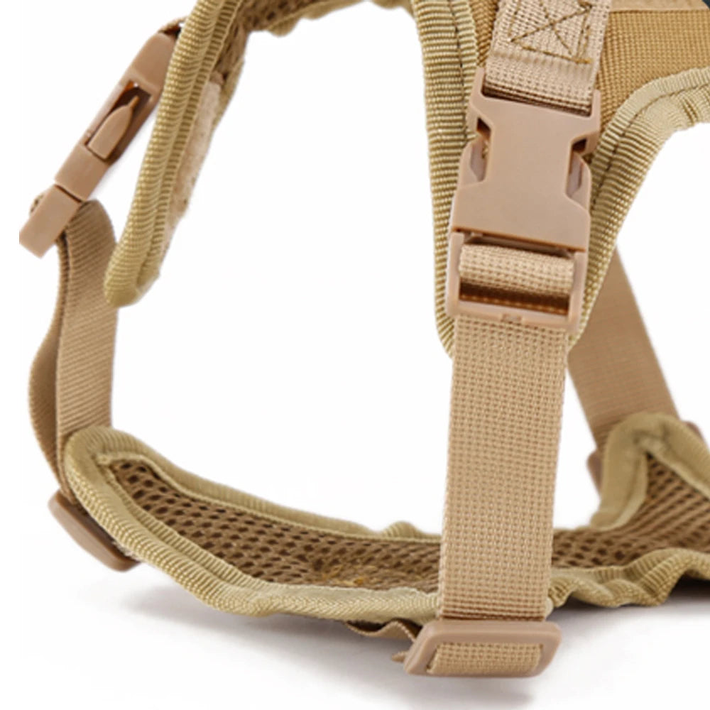Tactical Cat Harness – Adjustable Soft Mesh Pet Vest