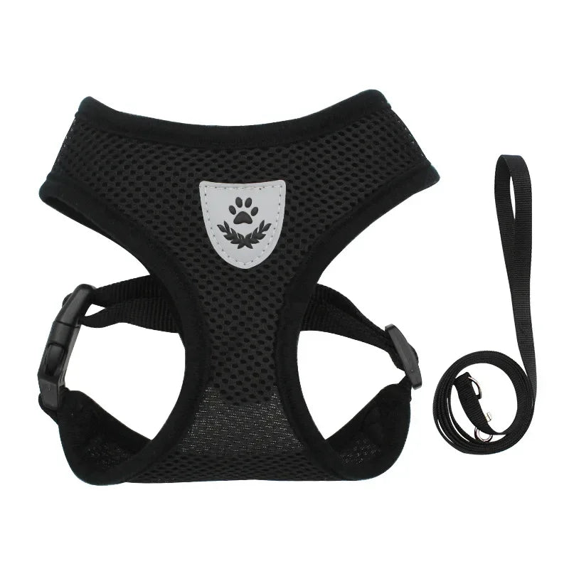 Puppy Harness, Soft Reflective Adjustable Harness with Leash