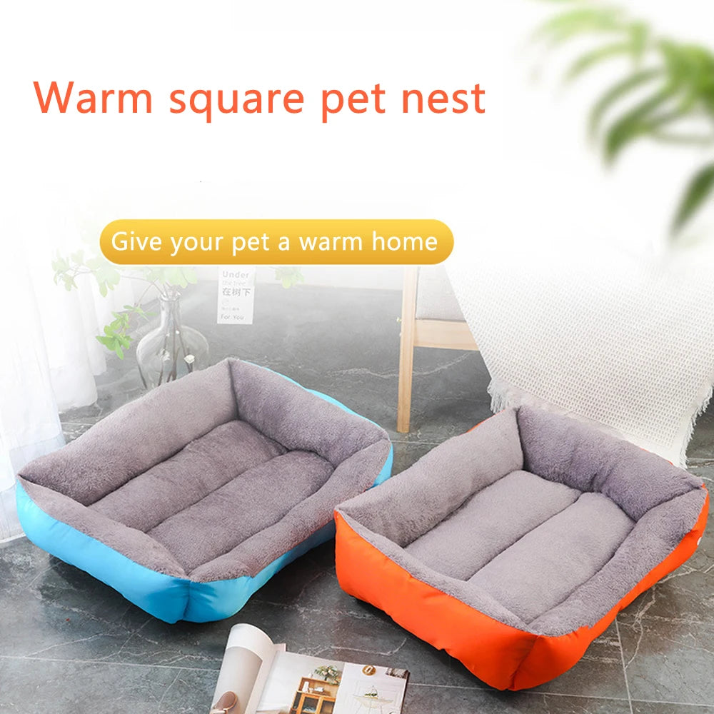 Soft Dog Sofa Bed – Washable Waterproof Warm Bed for Medium Dogs