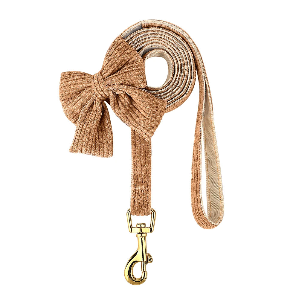 Dog Harness Leash Set, Soft Adjustable Harness & Collar for Small Dogs
