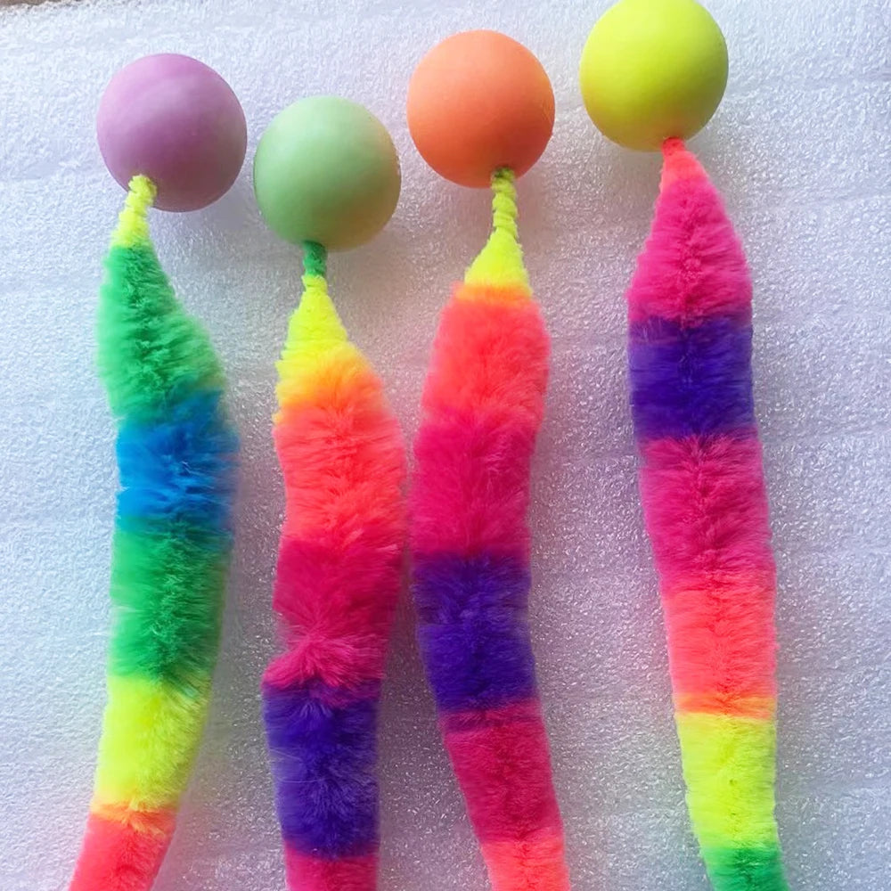 Interactive Cat Toy – Colorful Bouncing Teaser Ball
