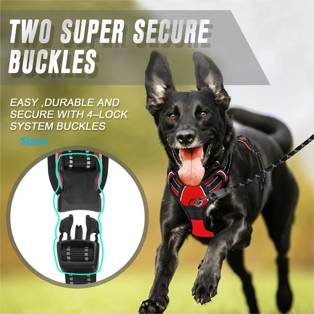 No Pull Dog Harness, Reflective Adjustable Vest for Walking