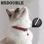 Reflective Cat Collars – 2 Pack Adjustable Collars with Bells