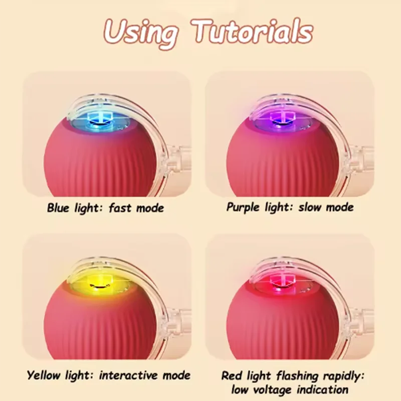 Automatic Cat Ball Toy – Rechargeable Rolling Interactive Toy