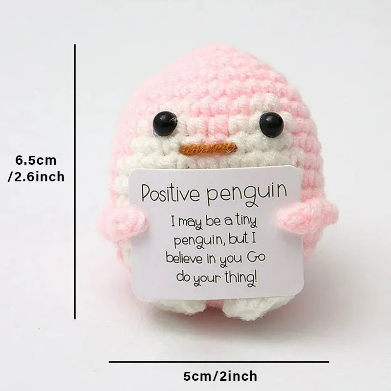 Crochet Plush Pocket Hug Doll, Handmade Mini Plush Gift
