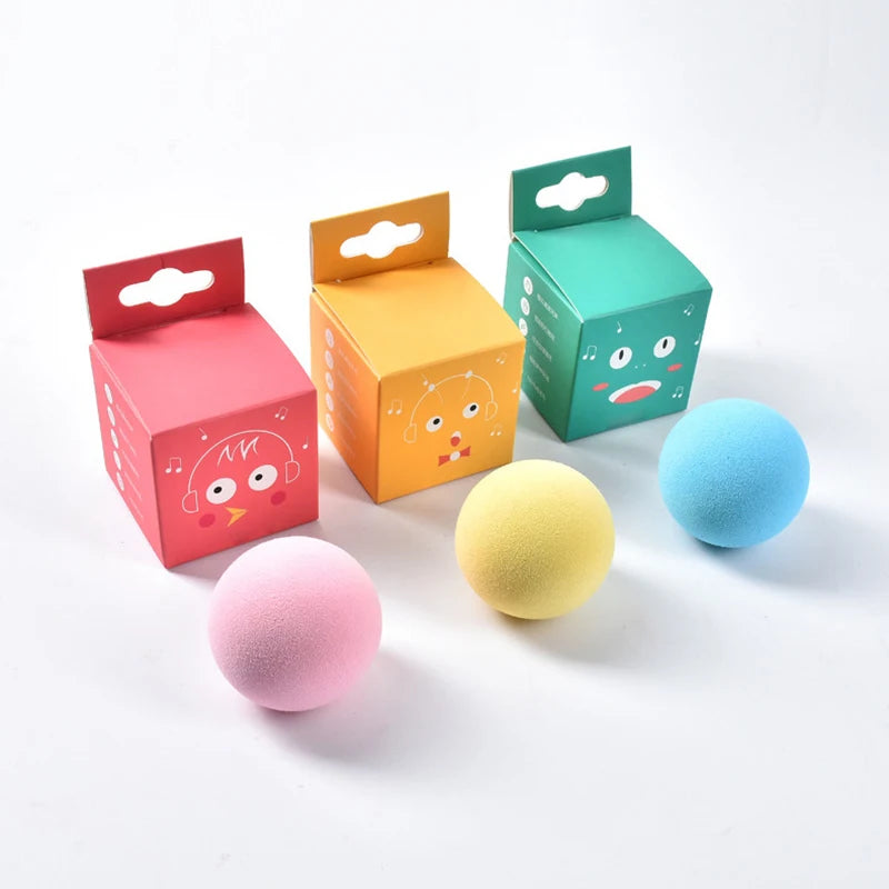 Interactive Cat Toy Ball – Plush Squeaky Catnip Toy