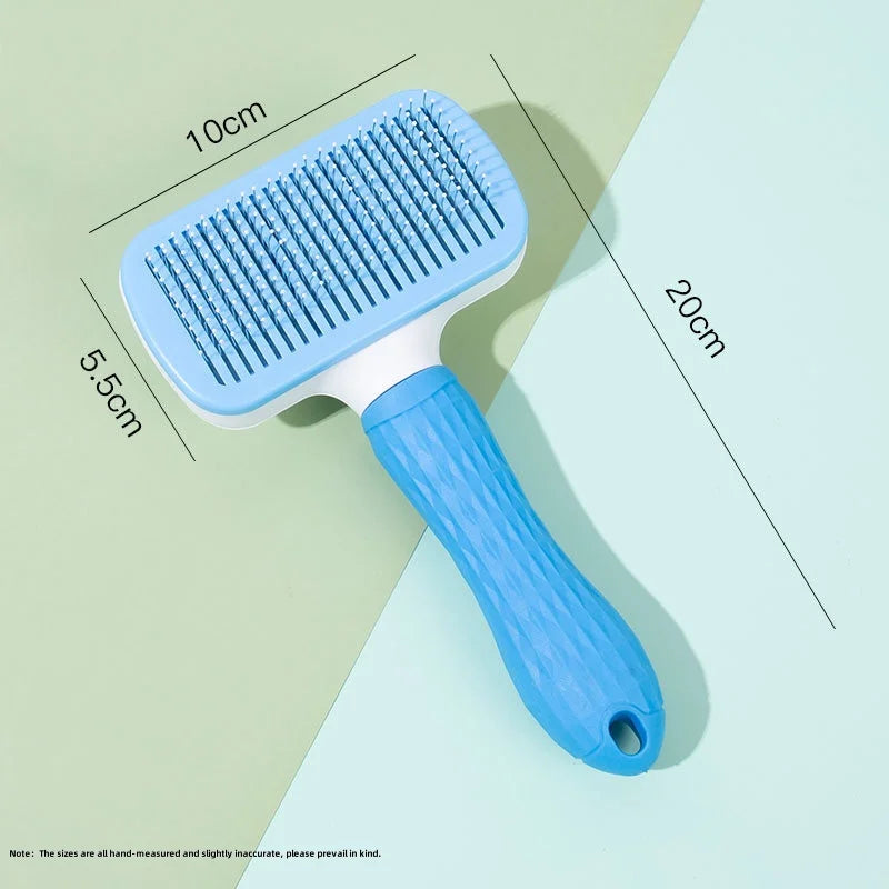 Dog Grooming Brush Self Cleaning Pet Hair Removal Comb