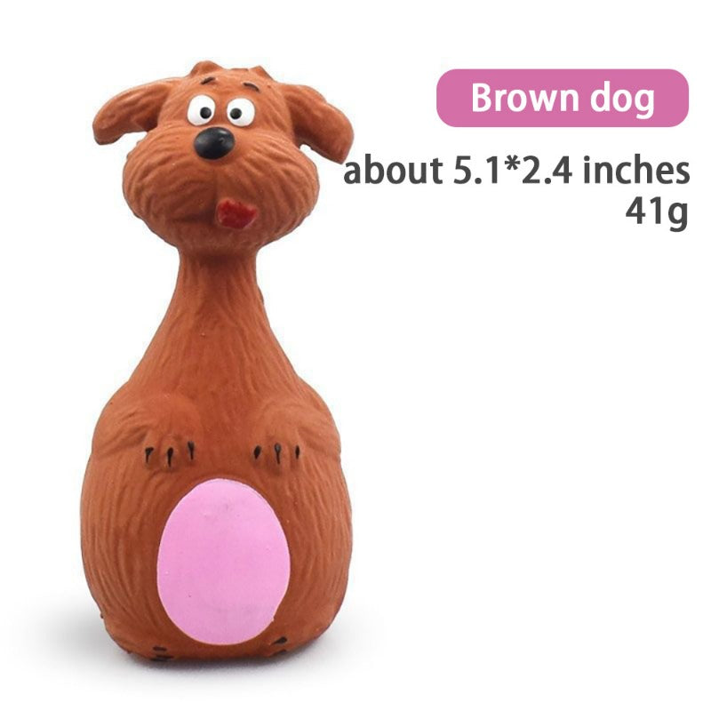 Dog Chew Toy Rubber Squeaky Dental Toy for Dogs & Cats  Character count: 55
