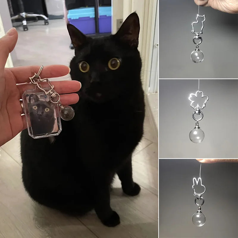 Cat Hair Memorial Keychain – Pet Fur Keepsake Storage Capsule