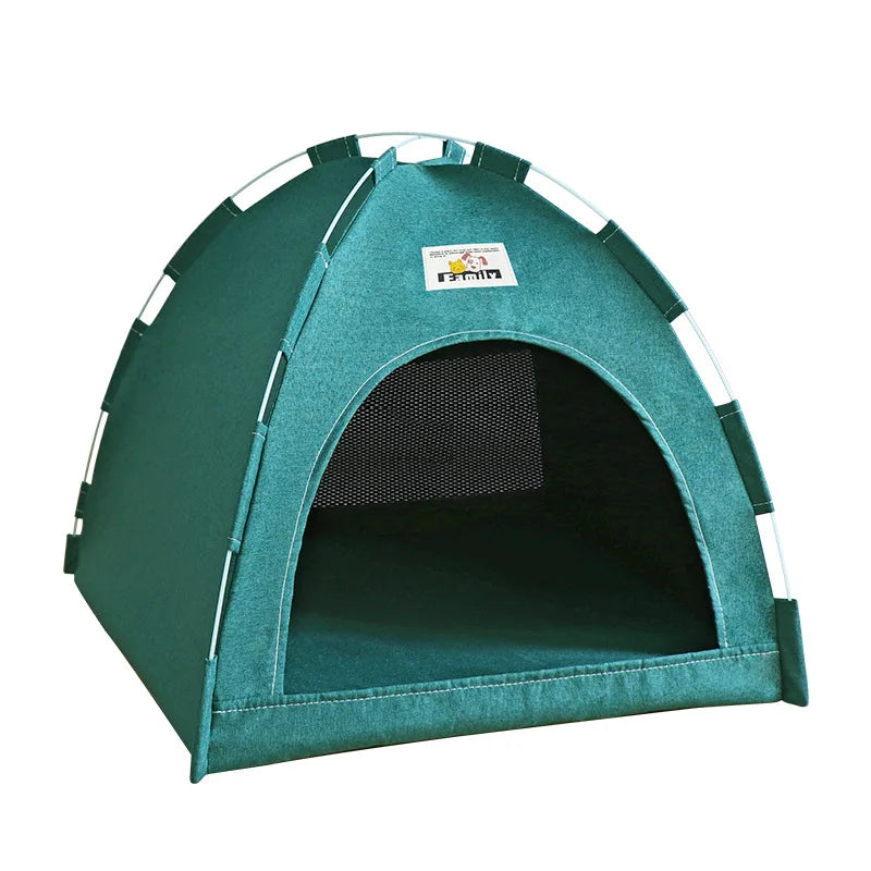 Foldable Cat House – Portable Four-Season Pet Tent