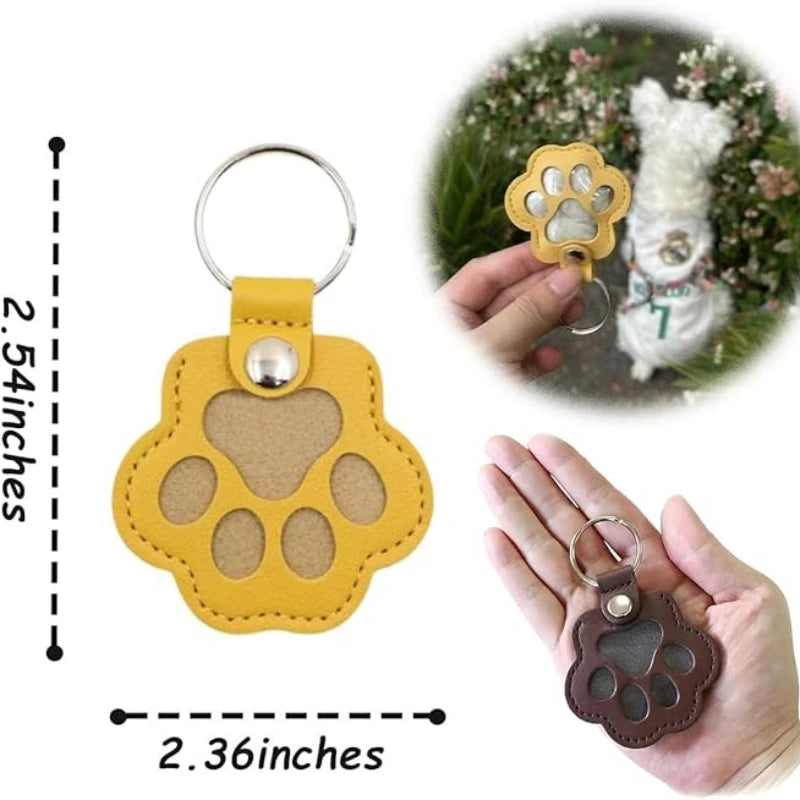 Dog Hair Keepsake Keychain – Leather