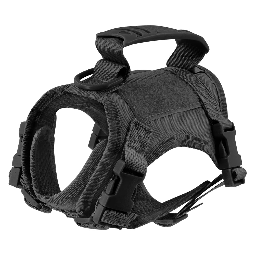 Tactical Cat Harness – Adjustable Soft Mesh Pet Vest