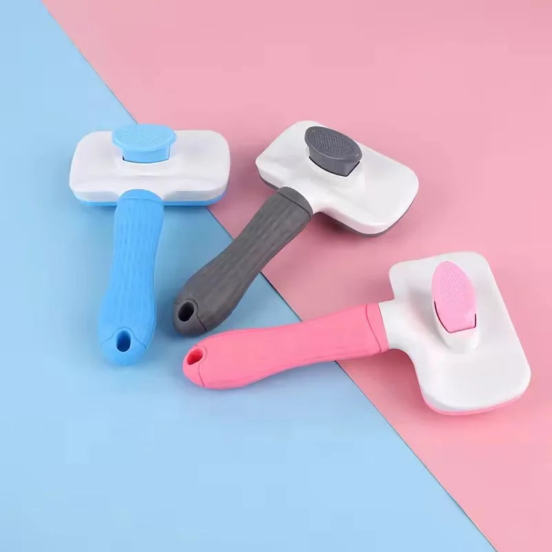 Self Cleaning Slicker Brush – Dog & Cat Grooming Brush
