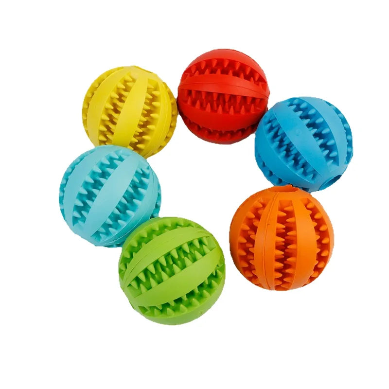 Treat Dispensing Dog Ball – Interactive Rubber Puzzle Toy