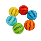 Dog Treat Dispensing Toy, Interactive Rubber Chew Ball