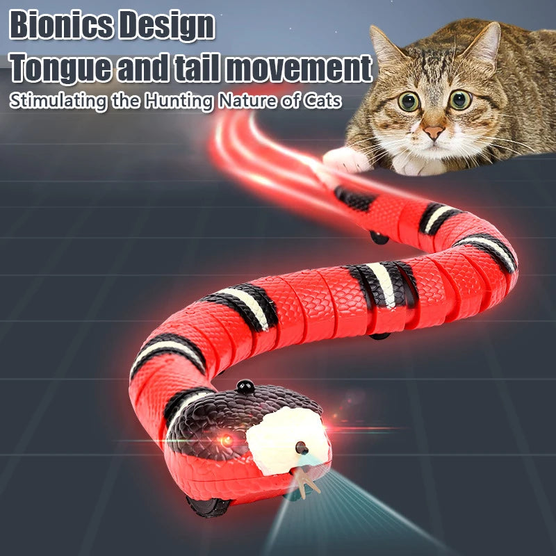 Interactive Snake Cat Toy – Smart Sensing Automatic Rechargeable