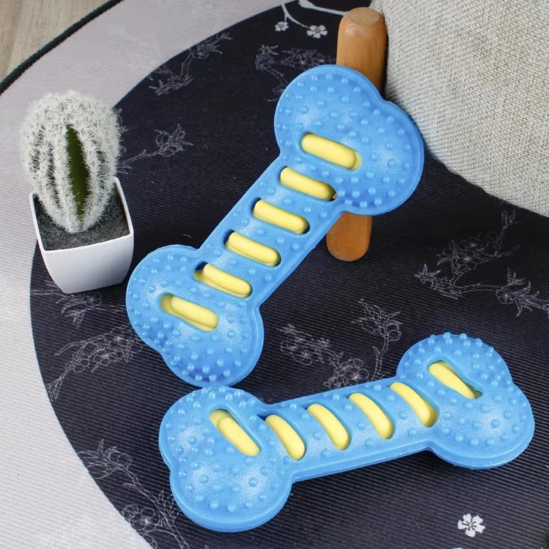 Rubber Dog Bone – Squeaky Chew & Interactive Toy