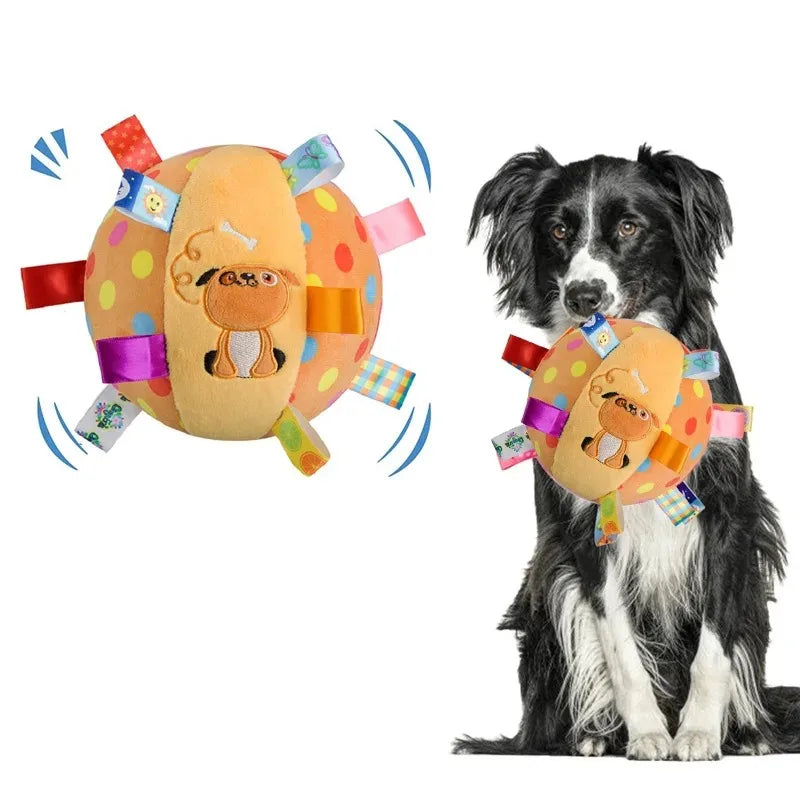 Interactive Dog Ball – Plush Tug, Fetch & Training Toy