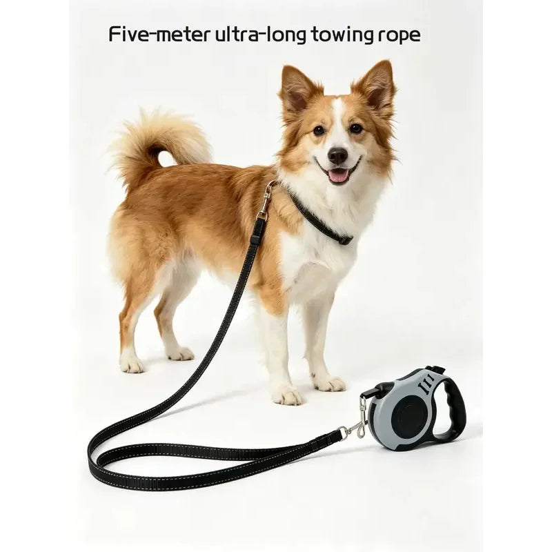 Retractable Dog Leash – Automatic Tangle-Resistant Walking Strap